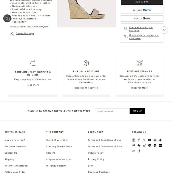 Valentino Garavani Double Rockstar - Picture 1 of 5